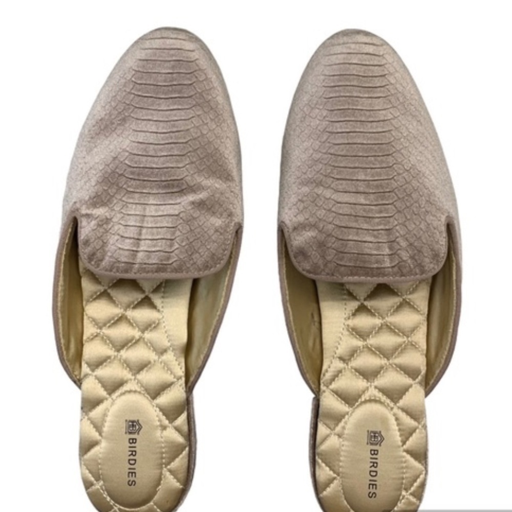 Birdies Velvet Mules​